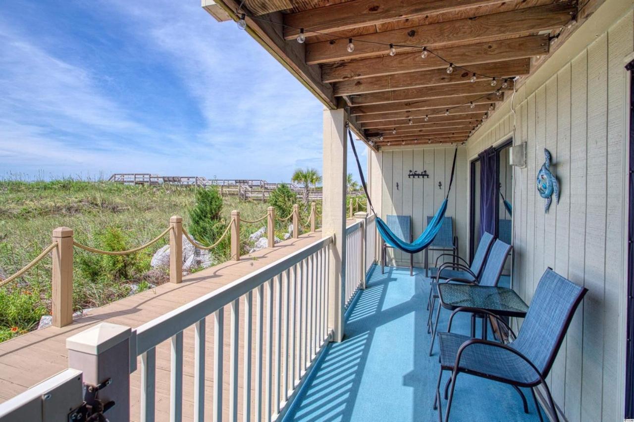 Beautiful Beachfront-Oceanfront First Floor 2Br 2Ba Condo In Cherry Grove, North Myrtle Beach! Renovated With A Fully Equipped Kitchen, 3 Separate Beds, Pool, Private Patio & Steps To The Sand! Exterior foto
